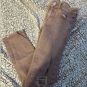 american eagle ripped jegging jeans